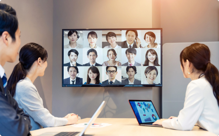 出社・全体朝礼